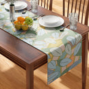 Cotton Table Runner | Printed | Green | 180x33 cm