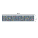 Cotton Table Runner | Printed | Blue