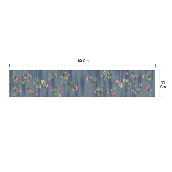 Cotton Table Runner | Printed | Blue