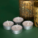 Festive Gifts | Phool Glass Candle Votives | Gold | Natural | 22 inches | Set of 2