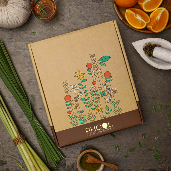 Phool Incense Sticks & Cones | Citral Gift Box | Natural | Set of 4