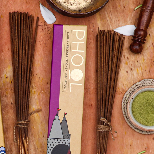 Phool Incense Sticks | Nagchampa & Patchouli | Natural | 80 Sticks