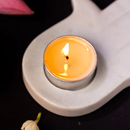 Phool Marble Incense Holder | Natural | White | 14 cm