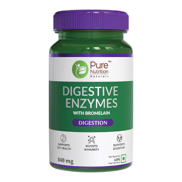 Digestive Enzymes | Supports Digestion & Better Absorption of Nutrients | 60 Veg Capsules