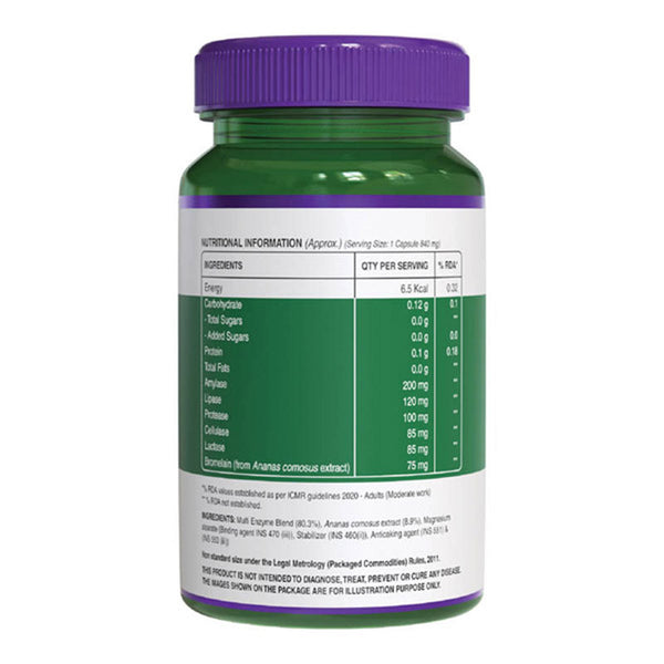 Digestive Enzymes | Supports Digestion & Better Absorption of Nutrients | 60 Veg Capsules