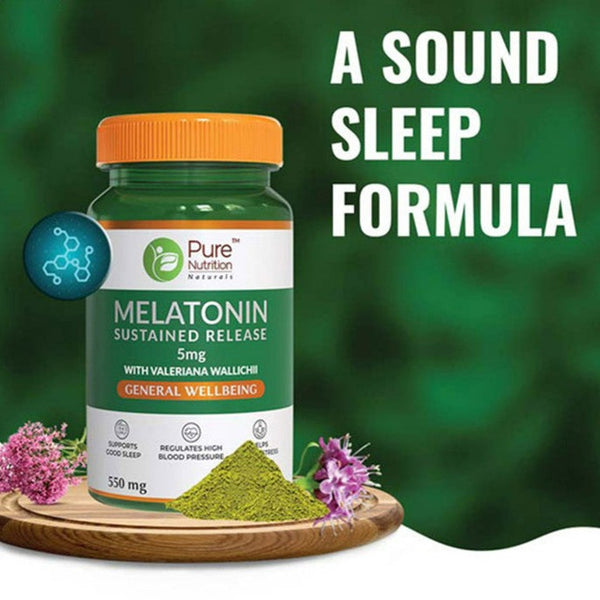 Melatonin 5mg Supplement For Men & Women | Supports Good Sleep | 60 veg tablets