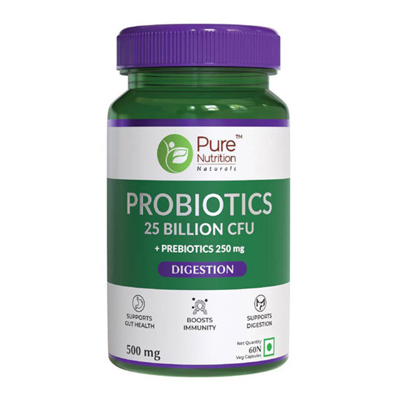 Prebiotic and Probiotic Capsules | Support Gut Health | 60 Veg Capsules