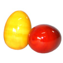 Baby Toy | Wooden Baby Rattle | Egg Shape | BPA Free | Red & Yellow