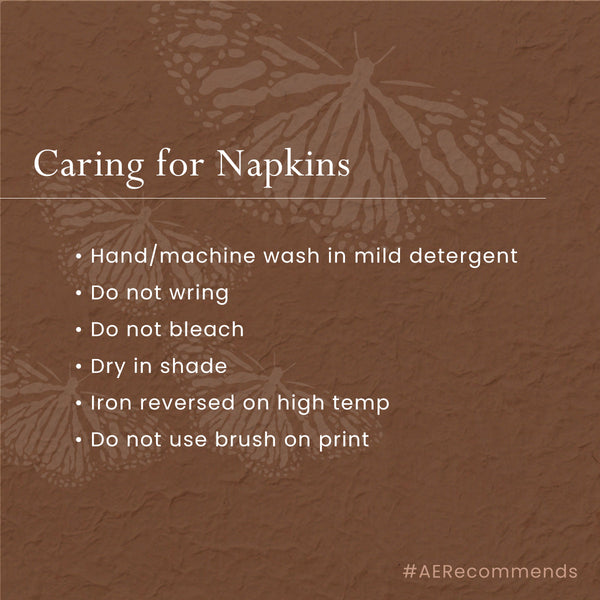 Hemp Table Napkins | Dark Brown