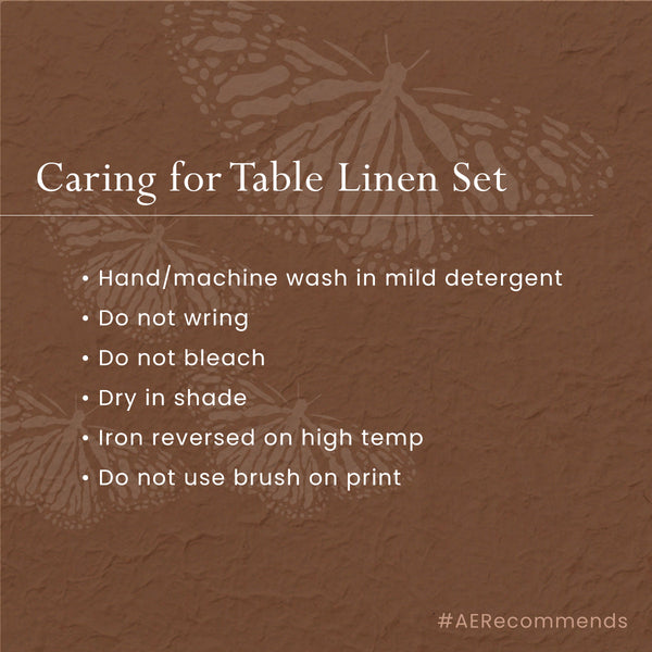 Hemp Table Linen Set | Tablet Mats | Napkins | Dark Green