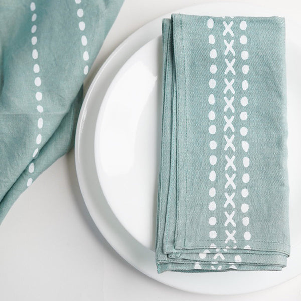 Hemp Table Mats | Place Mats | Mint Green