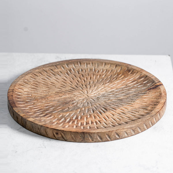 Mango Wood Plate | Brown