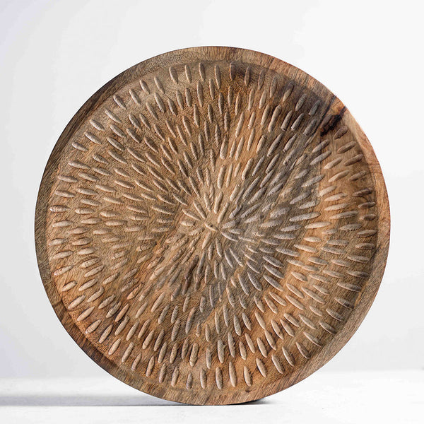 Mango Wood Plate | Brown