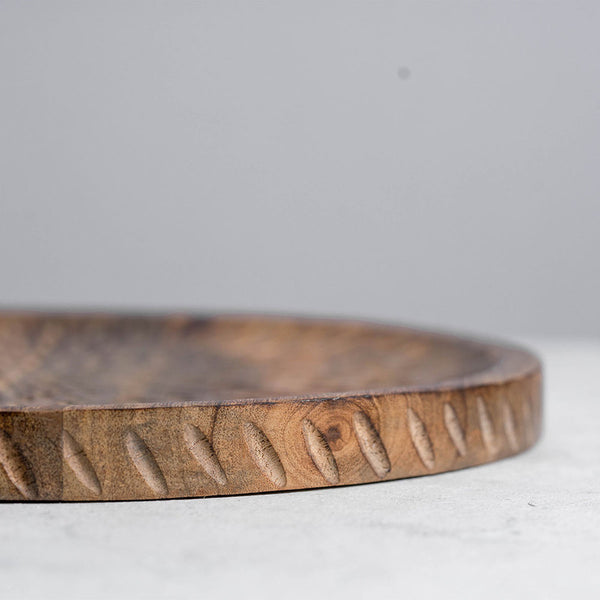 Mango Wood Plate | Brown