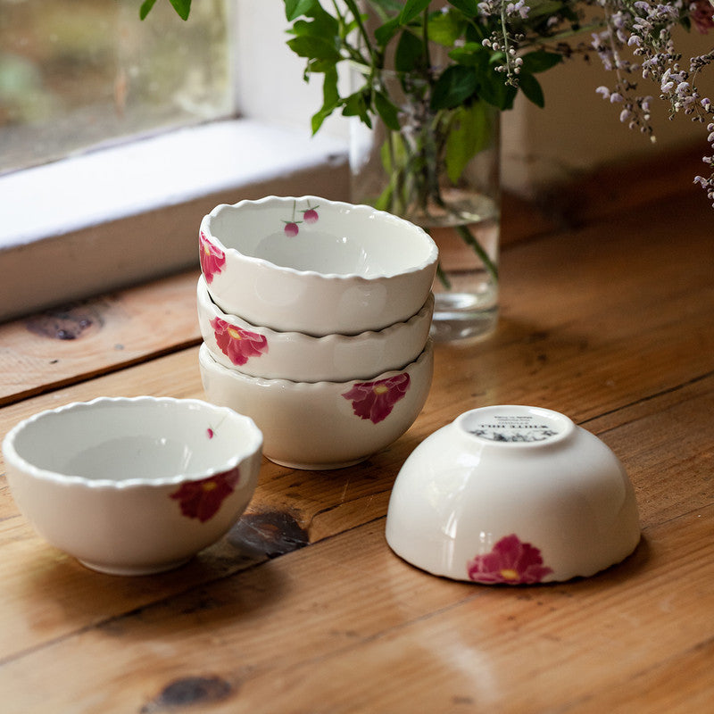 Ceramic Small Bowl | Ivory | Lead-Free | Set of 4