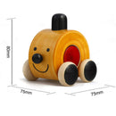 Wooden Moee Push Toy for Kids | BPA Free | Natural Dye