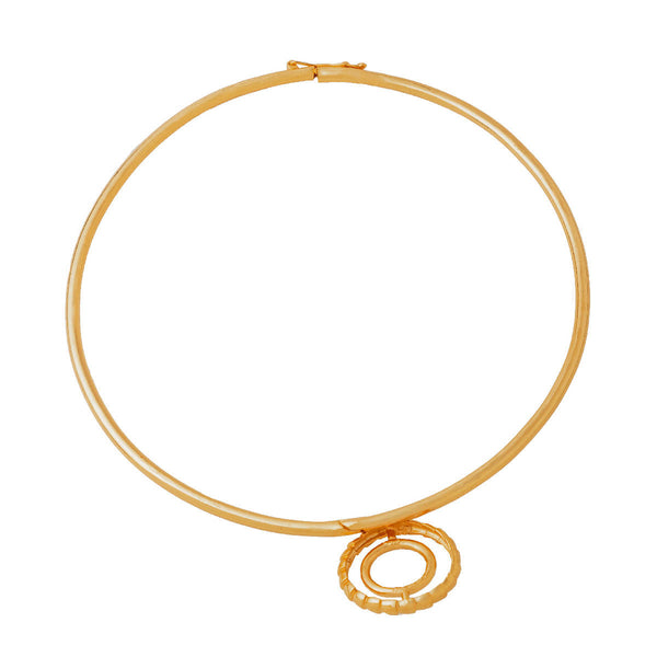 Brass Hasli Necklace | Gold Plated