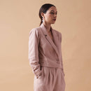 Handcrafted Cotton Jacket | Rose Pink