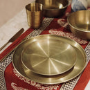 Bronze Plate | Kansa Quarter Thali | 8 inches