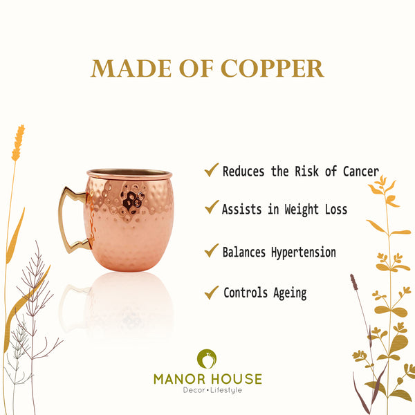 Copper Mugs - Set of 2