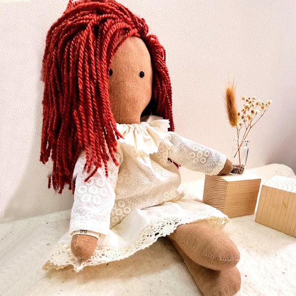 Cotton Rag Doll for Kids | Soft Toy | Brown & White