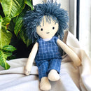 Cotton Rag Doll | Soft Toy Doll | Blue Checks | 17 inches