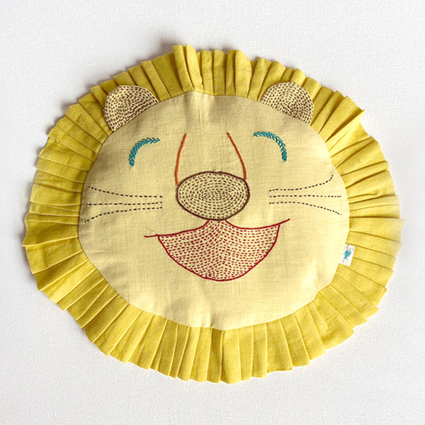 Mustard Seed Pillow for Baby | Organic Cotton | Lion Design