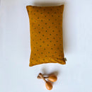 Organic Cotton Seed Pillow & Maracas Set for Baby | Mustard