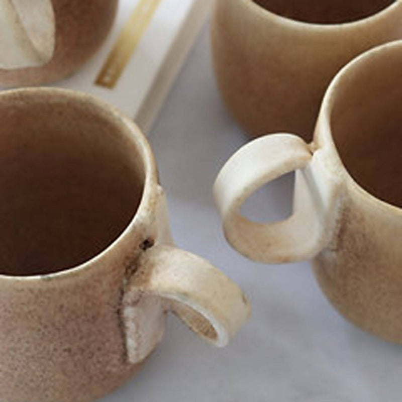 Handmade Brown Ceramic Loop Mug