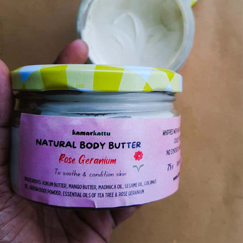 Body Butter | Rose Geranium Palm | Oil Free | 75 g.