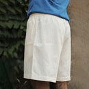 Organic Cotton Shorts | Boxy Shorts | White