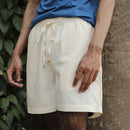 Organic Cotton Shorts | Boxy Shorts | White