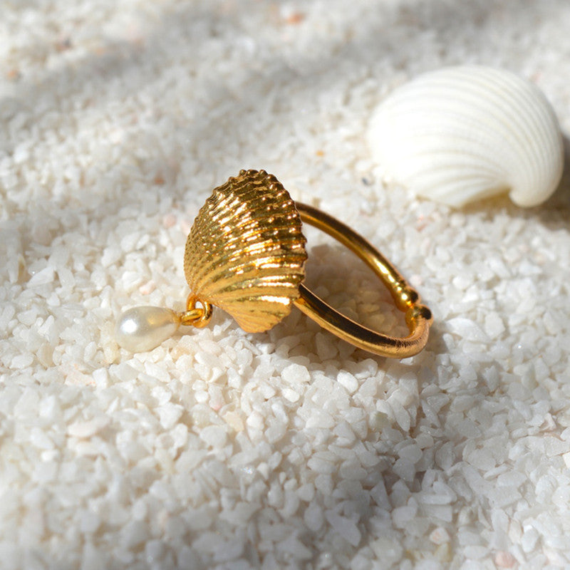 Rings for Women | Real Shell | 24K Gold Plated