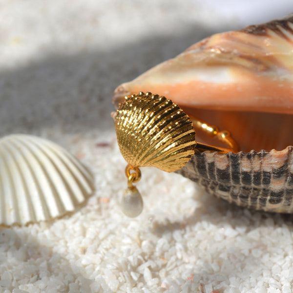 Rings for Women | Real Shell | 24K Gold Plated