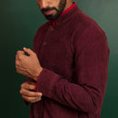 Jackets For Men | Organic Corduroy Jacket | Maroon