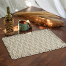 Cotton Table Mats | Placemats | Beige & White