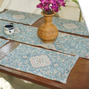 Cotton Table Mats | Placemats | White & Green