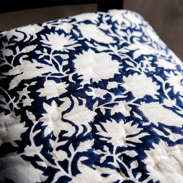 Cotton Quilt | Block Printed | Blue