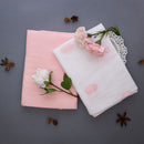 Cotton Baby Swaddle | Pink | Set of 2 | 99 x 99 cm