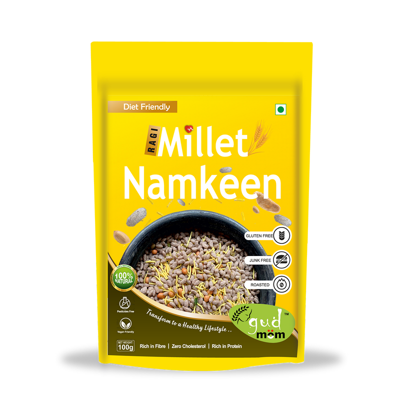 Namkeen | Ragi Millet | Gluten Free | Rich In Protein | 100 g | Pack of 2