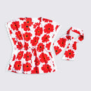 Pure Cotton Kids Cover-up |Red Floral