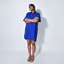 Cotton Shirt Dress | Blue