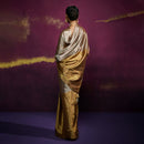 Saree with Blouse Fabric for Women | Handloom Tissue | Silver & Gold