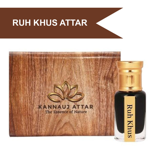 Attar Perfume | Pure Ruh Khus (Vetiver) | 6 ml