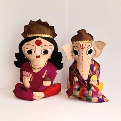 Upcycle Figurine | Laxmi and Ganesh