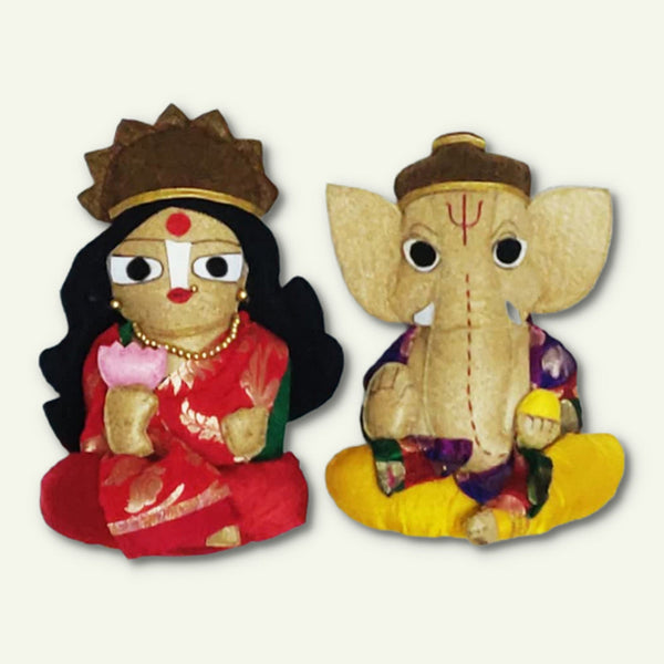 Upcycle Figurine | Laxmi and Ganesh