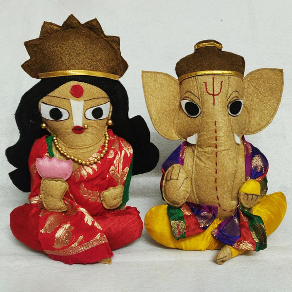 Upcycle Figurine | Laxmi and Ganesh