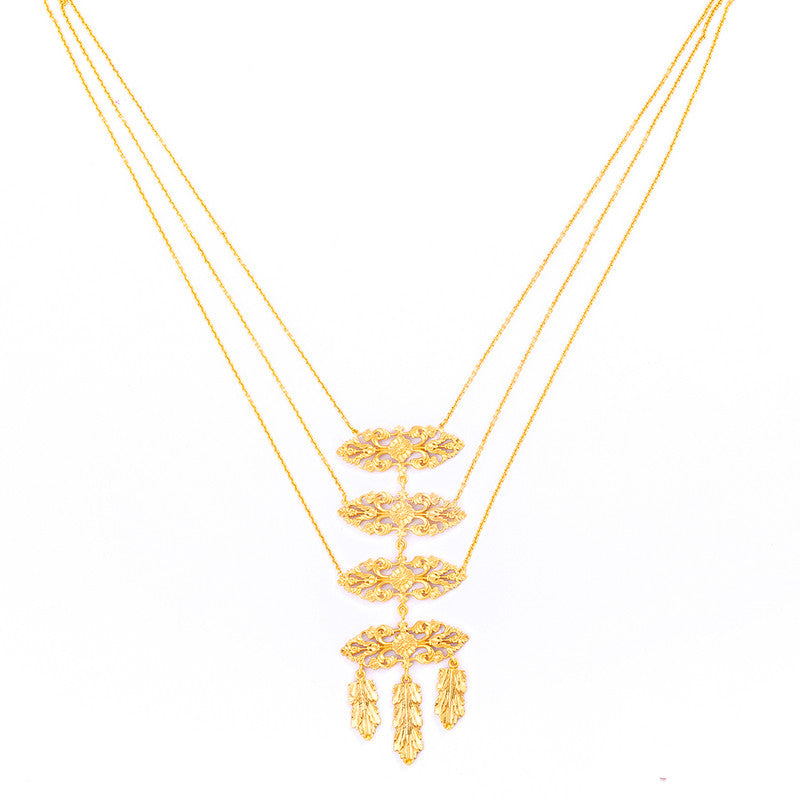 Brass Layered Neckpiece | 18K Gold Plated