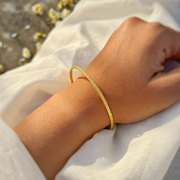 Brass Bangle Set | Dual Tone | Gold & Silver Plated | Set of 5