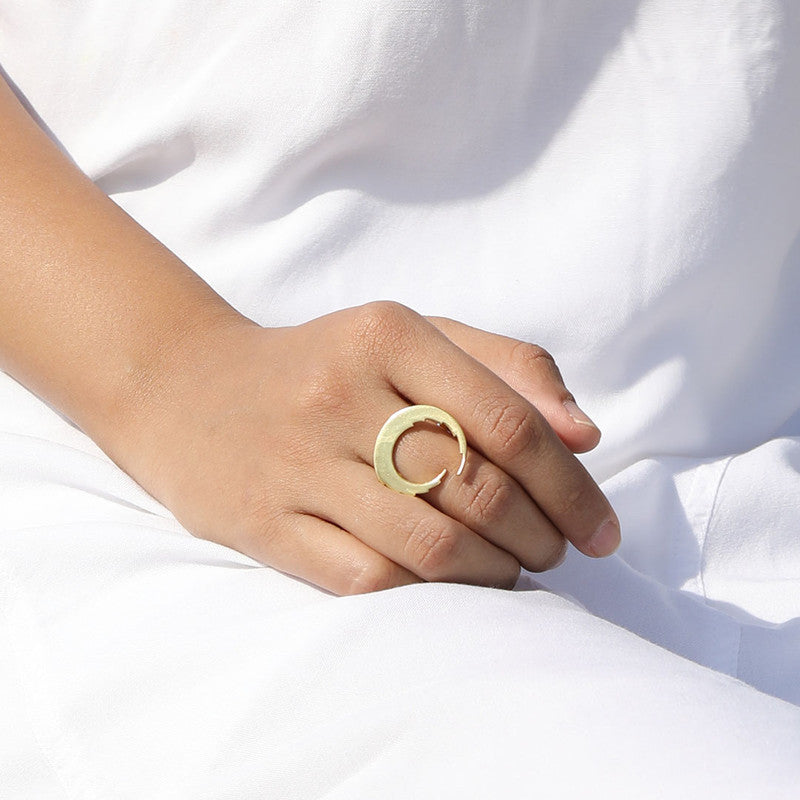 Brass Gold Finish Ring